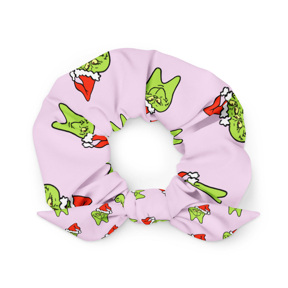 He’s a Mean One Recycled Scrunchie- Light Pink