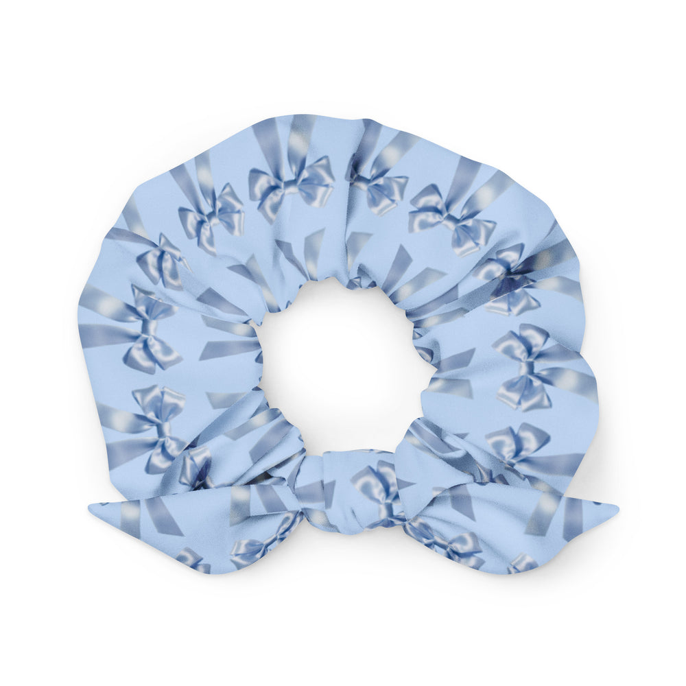 Blue Bow Scrunchie