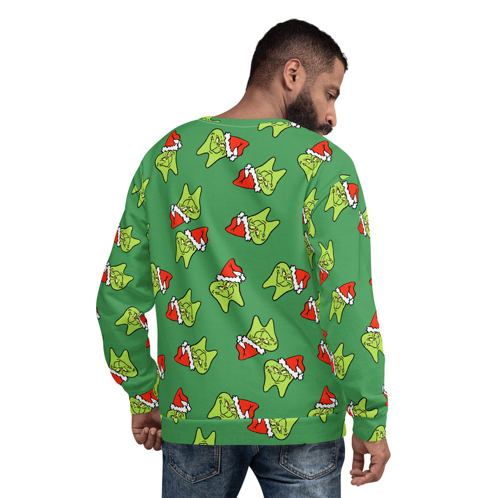 He's a Mean One Tooth All Over Print Sweatshirt