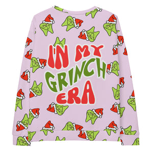 He’s a Mean One with Back Design Sweatshirt- Light Pink