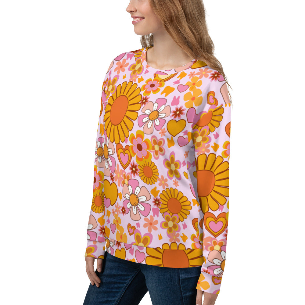 
            
                Load image into Gallery viewer, Toothy Retro Fall Sweatshirt- Pink
            
        
