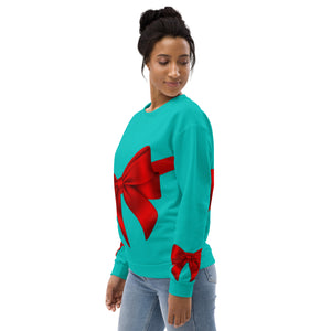 
            
                Load image into Gallery viewer, Red Ribbon Sweatshirt- Turquoise
            
        
