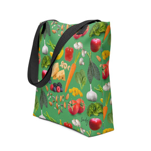 All Good Food Tote Bag in Green
