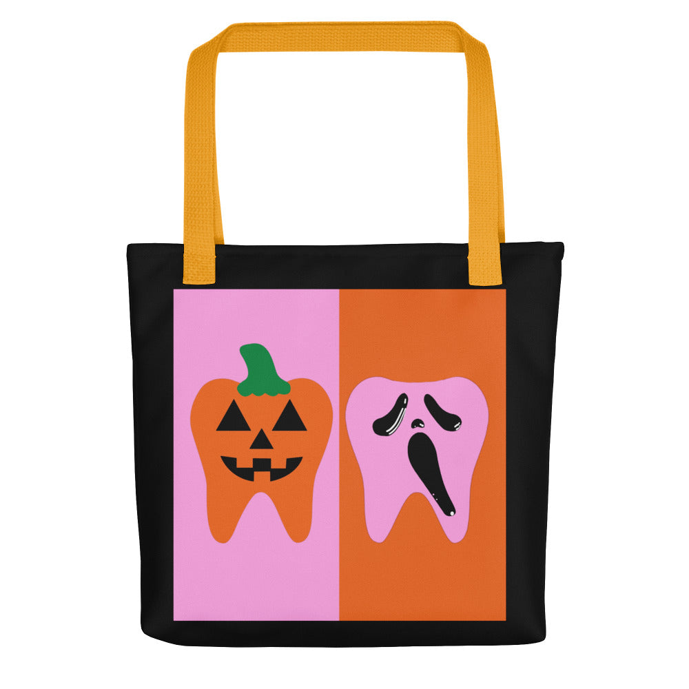 Jack-o'-lantern Tooth and Scream Ghostface Tooth Tote bag – lovely32