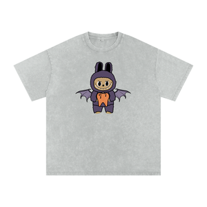 BattyBubu Snow Washed Oversized Cotton T-Shirt