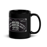 Ouija Floss Black Glossy Mug