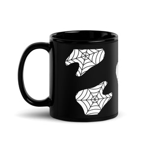 
            
                Load image into Gallery viewer, Webbed Tooth Black Glossy Mug
            
        