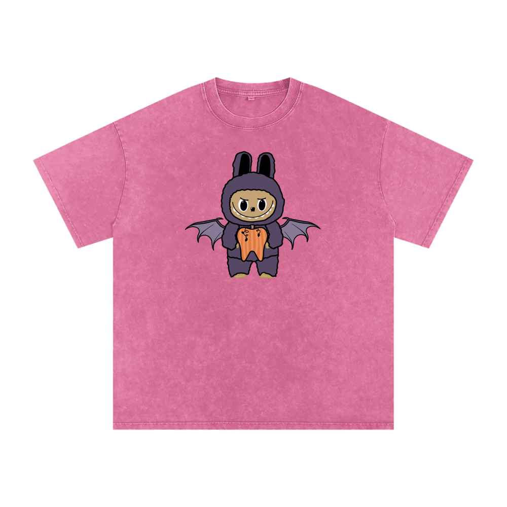 BattyBubu Snow Washed Oversized Cotton T-Shirt