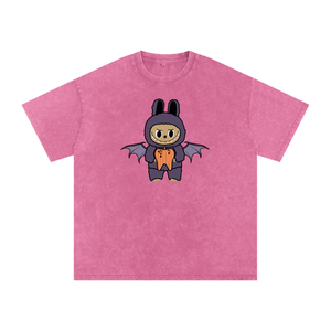 BattyBubu Snow Washed Oversized Cotton T-Shirt