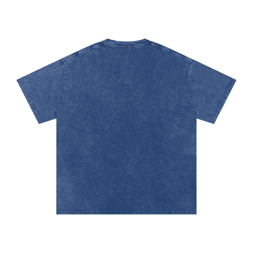 BattyBubu Snow Washed Oversized Cotton T-Shirt
