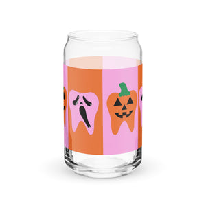 
            
                Load image into Gallery viewer, Jack-o&amp;#39;-lantern Tooth and Scream Ghostface Tooth Halloween Can-shaped glass
            
        