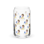 Blanche The Golden Girls Can-shaped glass