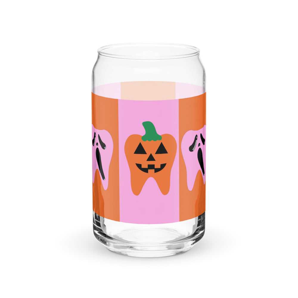 
            
                Load image into Gallery viewer, Jack-o&amp;#39;-lantern Tooth and Scream Ghostface Tooth Halloween Can-shaped glass
            
        