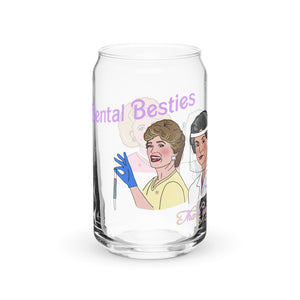 The Golden Girls Dental Besties Can-shaped glass