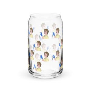 Blanche The Golden Girls Can-shaped glass
