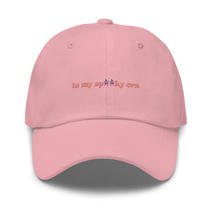 in my spooky era pink jack-o'-lantern tooth Dad hat