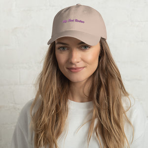 My First Rodeo Pink & Purple Embroidered Dad hat