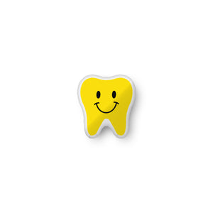 Happy Tooth Pillow- Yellow