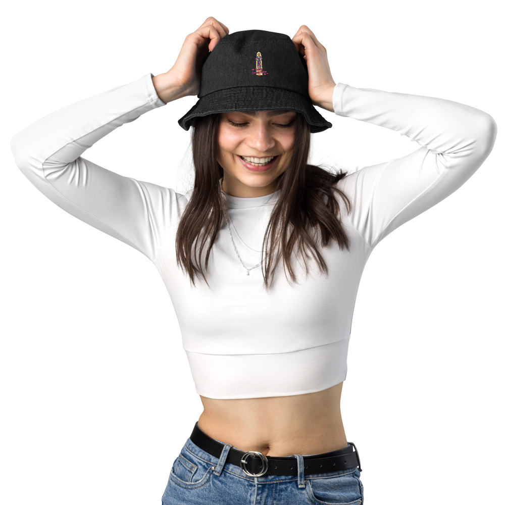 Totally Dental Babe Denim bucket hat