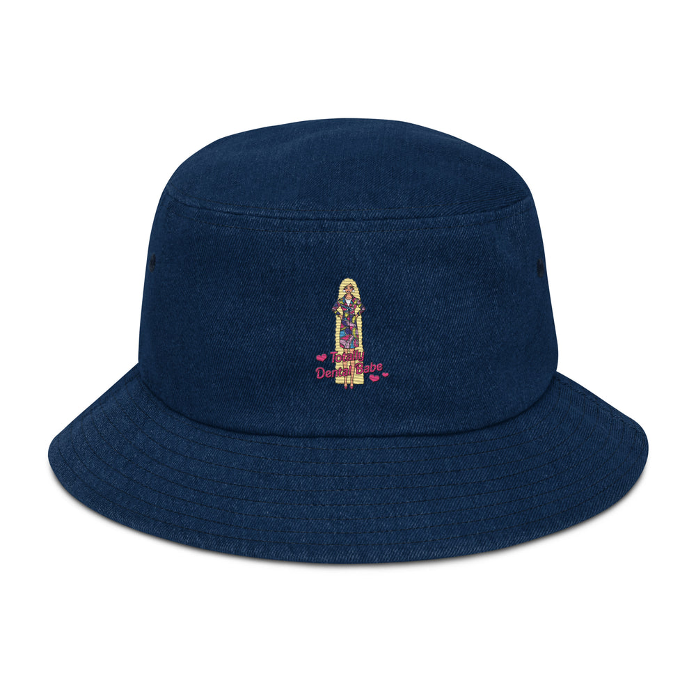 Totally Dental Babe Denim bucket hat