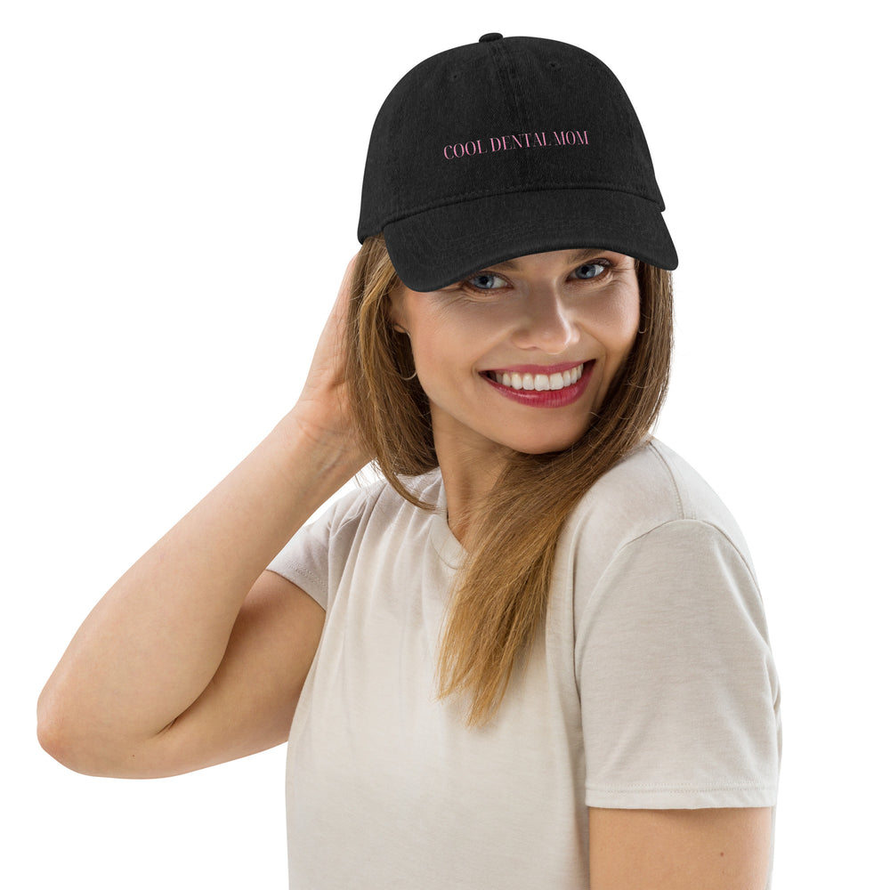 Cool Dental Mom Embroidered Denim Hat