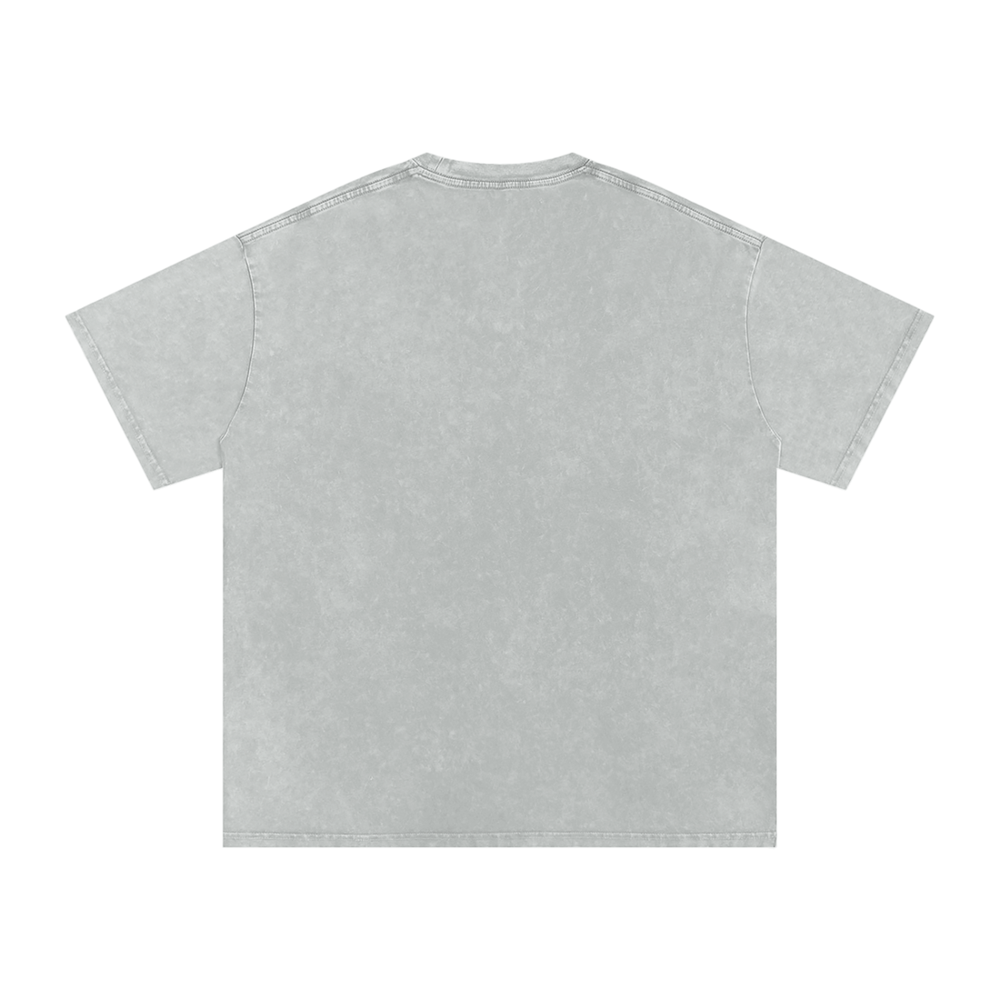 BattyBubu Snow Washed Oversized Cotton T-Shirt