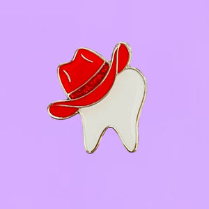 Red Cowgirl Tooth Pin- Factory Second