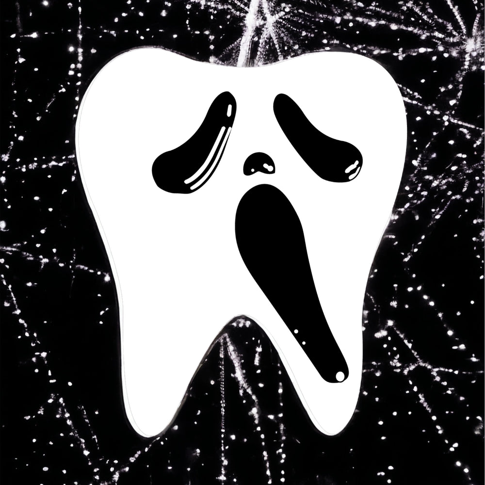 Scream Ghost Tooth Sticker