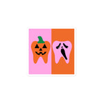 Jack-o'-lantern Tooth & Scream Ghostface Tooth Sticker