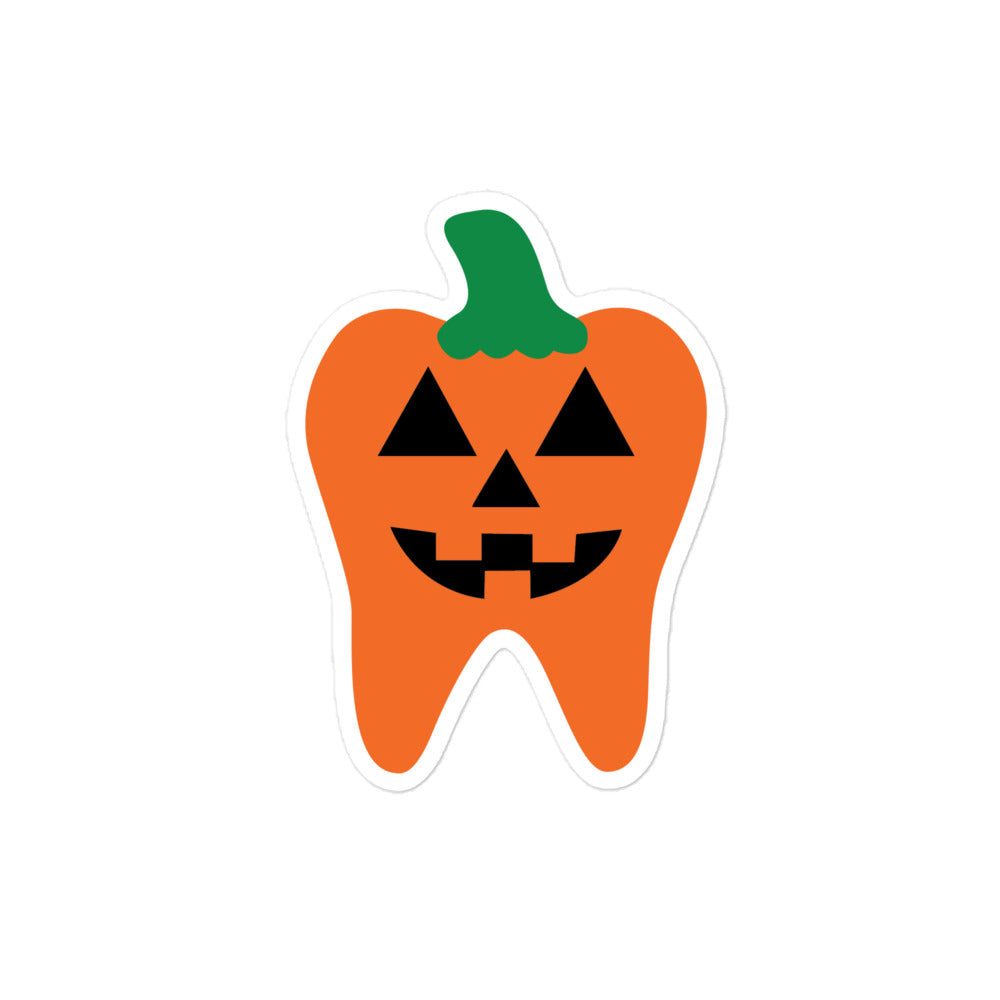 Jack-o-lantern Tooth Sticker