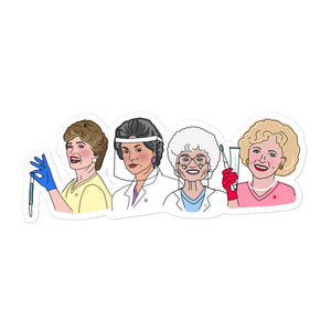 The Golden Girls Dental Besties Sticker