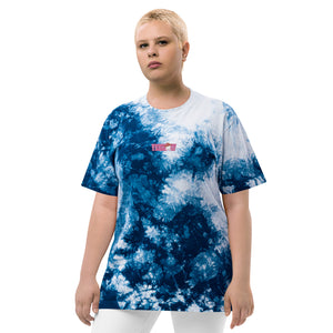 
            
                Load image into Gallery viewer, Yeehaw (YEEH🦷W) Embroidered Oversized tie-dye t-shirt
            
        
