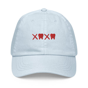 X🦷X🦷 Hugs and Kisses Embroidered Toothy Pastel baseball hat