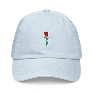 Tooth Rose Embroidered Pastel baseball hat