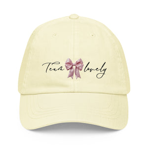 
            
                Load image into Gallery viewer, Team Lovely Embroidered Pastel baseball hat
            
        