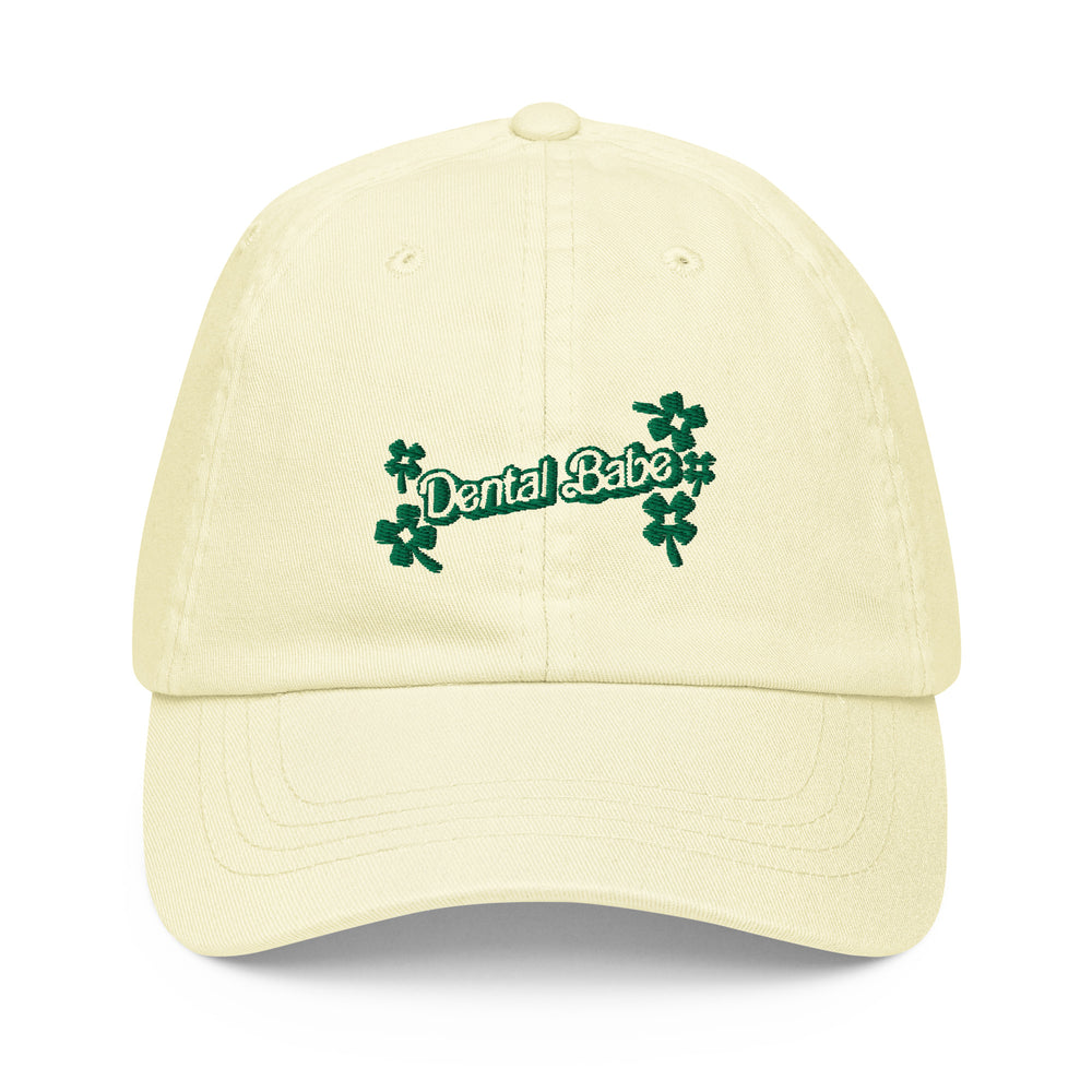 Dental Babe Clover Tooth Embroidered Pastel Baseball Hat