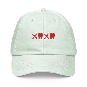 X🦷X🦷 Hugs and Kisses Embroidered Toothy Pastel baseball hat