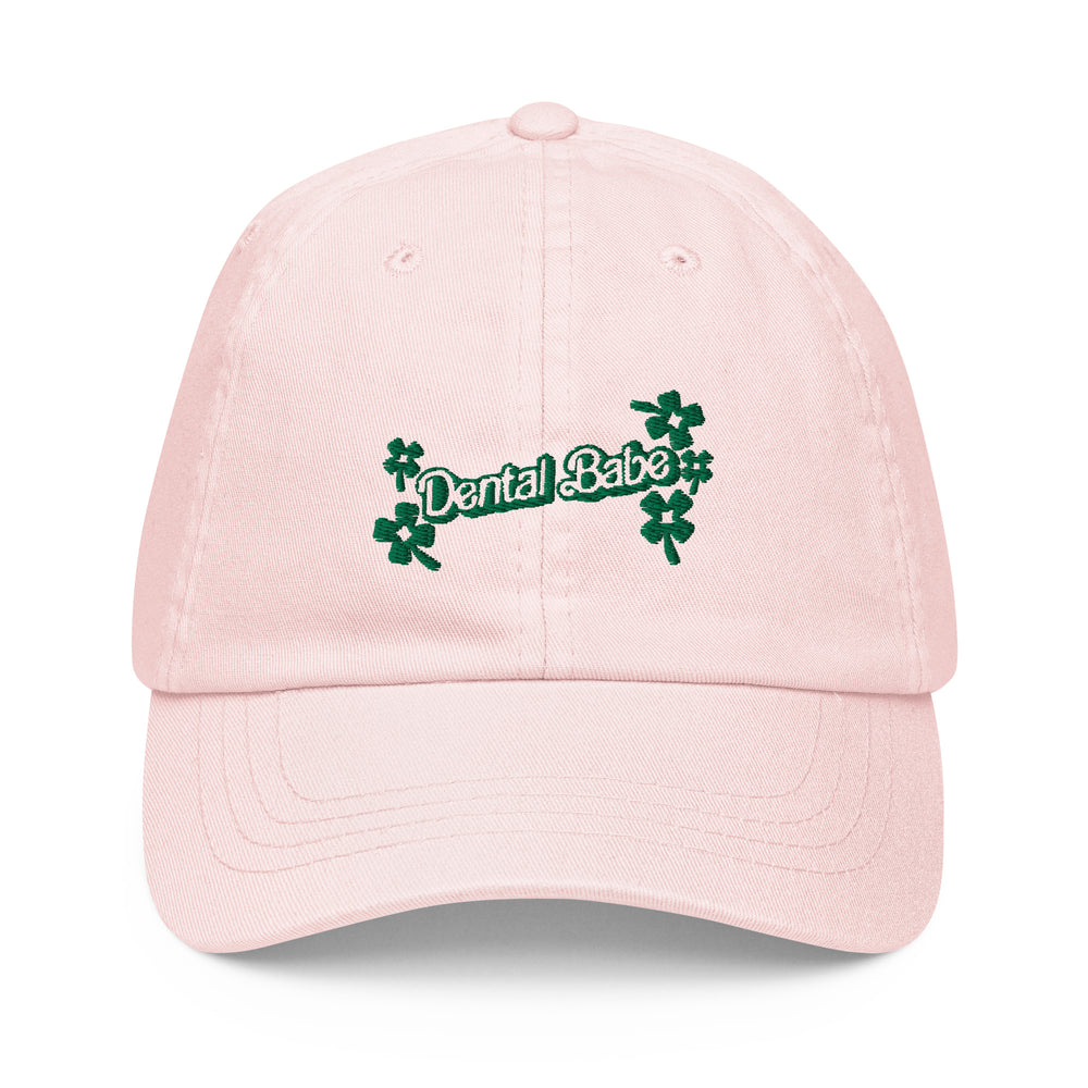 Dental Babe Clover Tooth Embroidered Pastel Baseball Hat