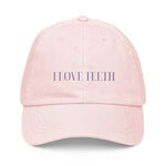 I Love Teeth Embroidered Pastel baseball hat