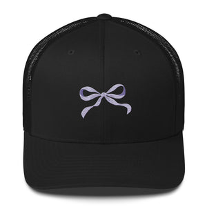 Lavender Bow Trucker Cap