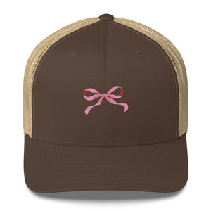 Pink Bow Trucker Cap
