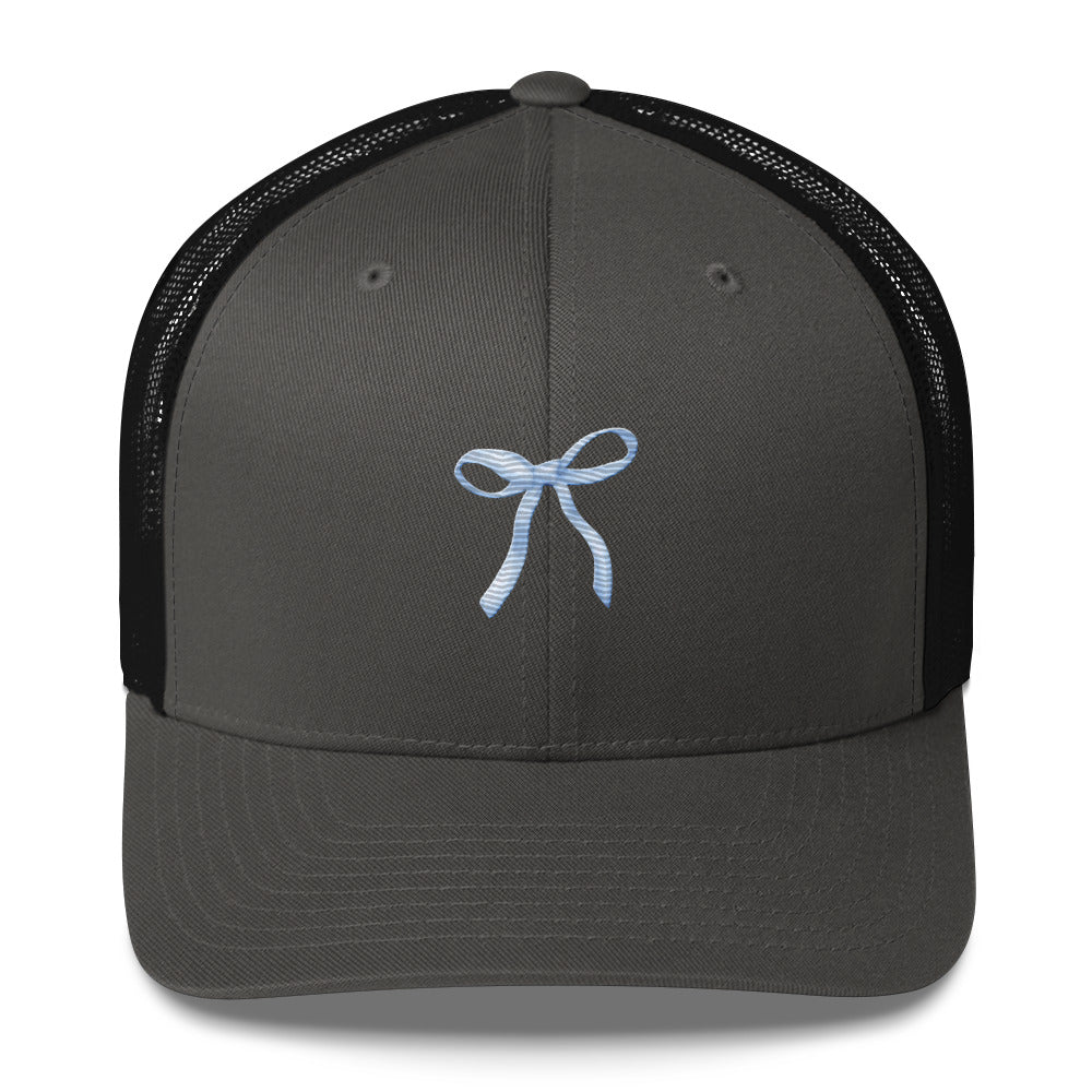 Blue Bow Trucker Cap