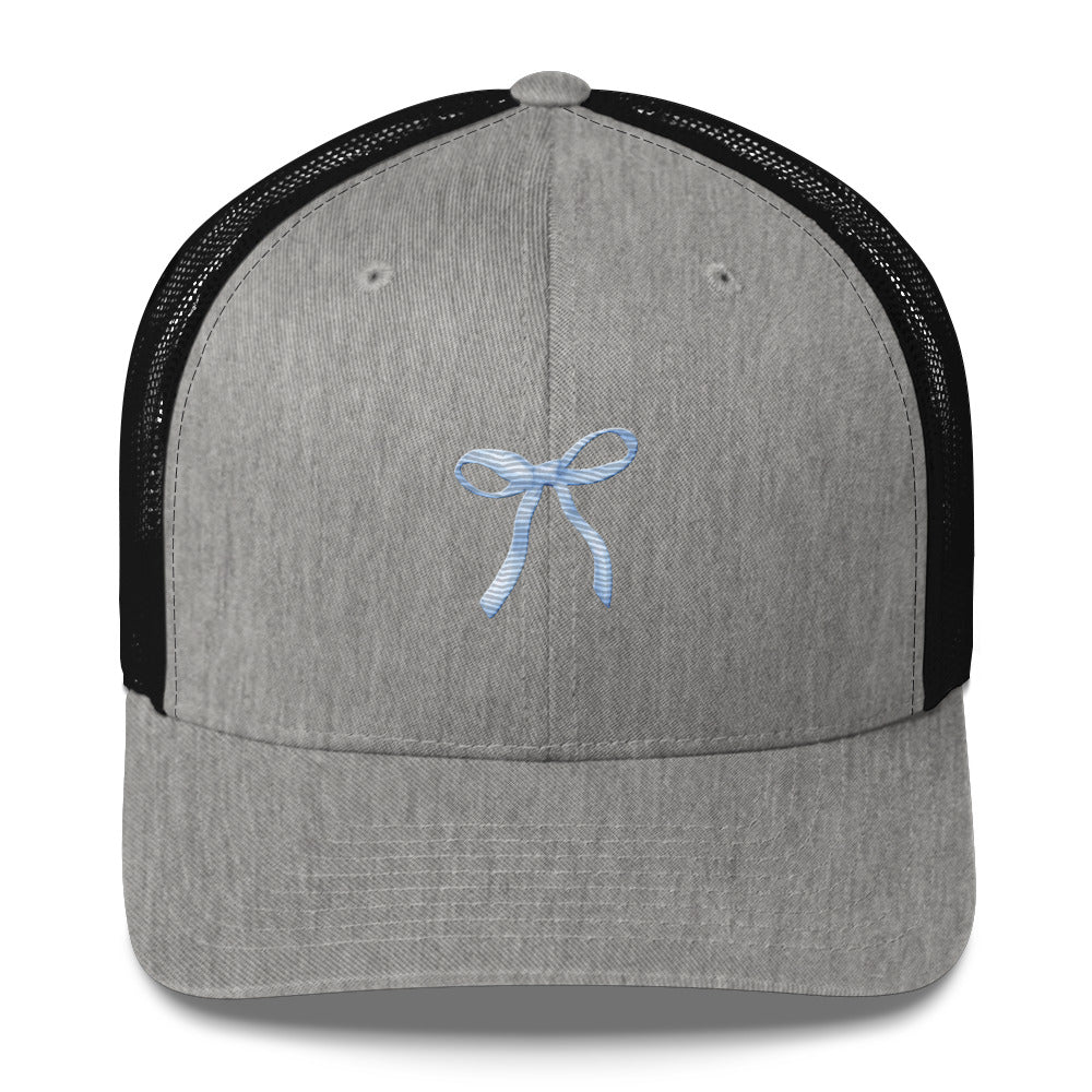 Blue Bow Trucker Cap