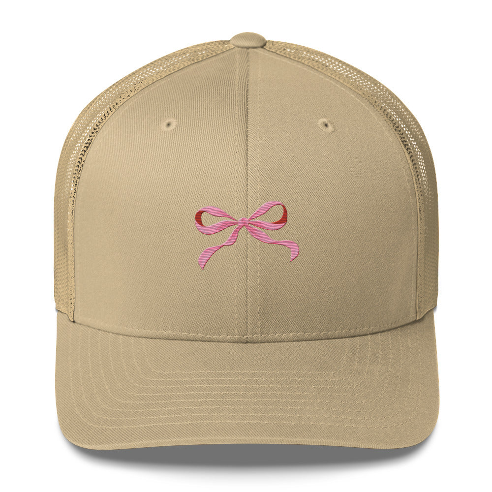 Pink Bow Trucker Cap