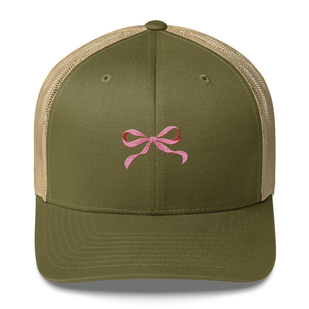 Pink Bow Trucker Cap