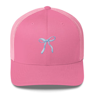 Blue Bow Trucker Cap