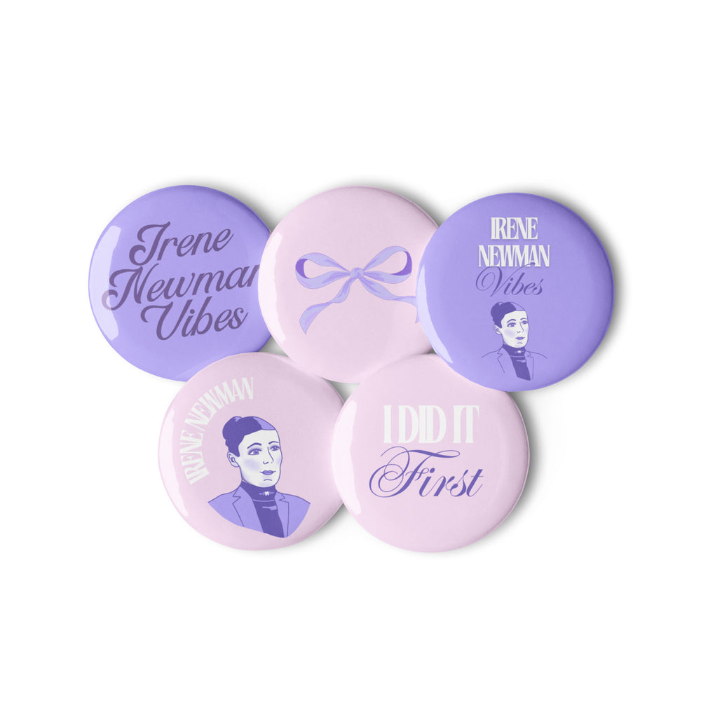 Irene Newman Set of pin buttons