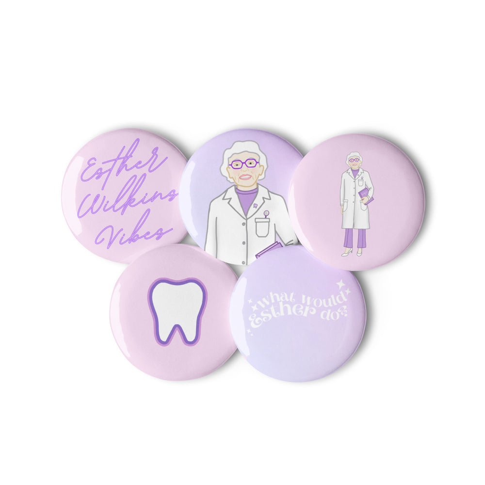 Ester Set of pin buttons