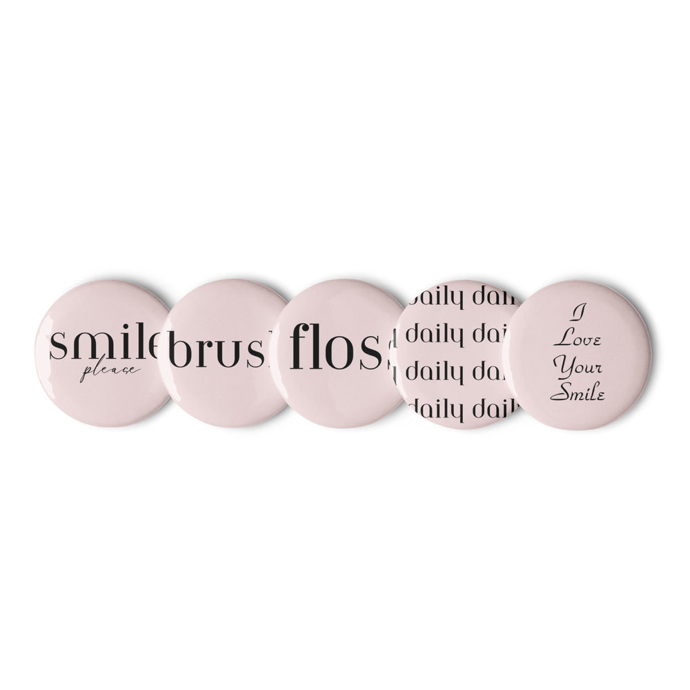 Neutral Set of pin buttons