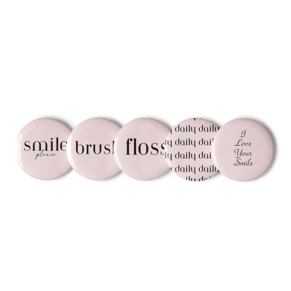 Neutral Set of pin buttons